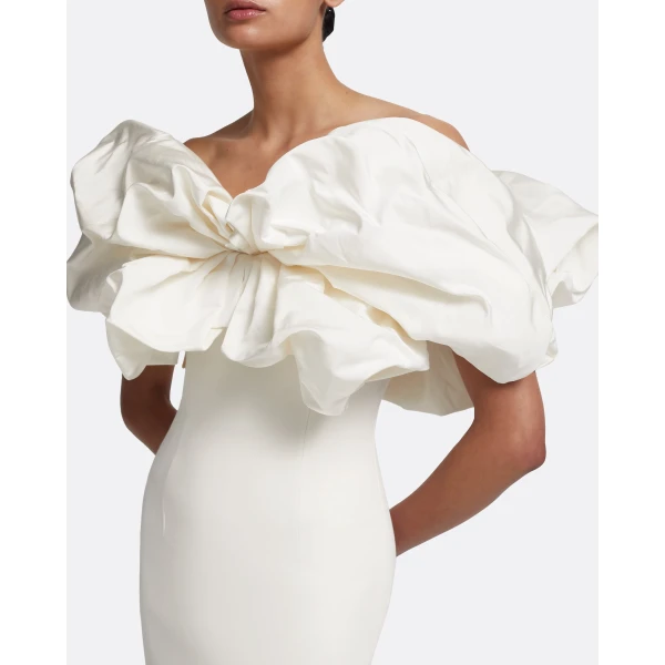 Safiyaa Billie Long Dresses In Ivory Dress, view 4