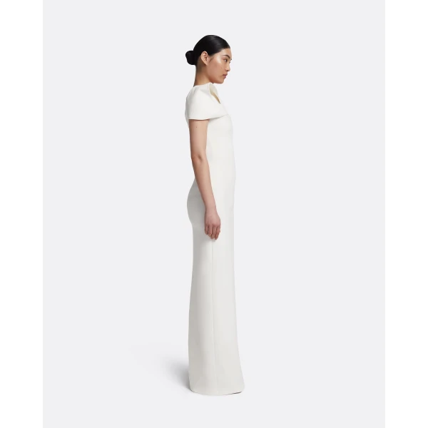 Safiyaa Blanchette Long Dress in Ivory, view 5