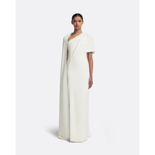 Safiyaa Contessa Long Dress in Ivory, view 2