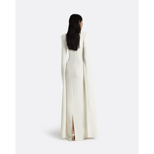 Safiyaa Destiny Ivory Long Dress, view 3