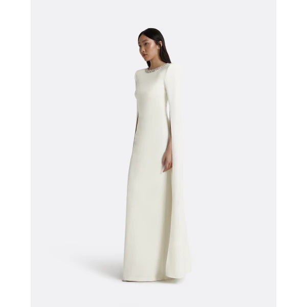Safiyaa Destiny Ivory Long Dress, view 5