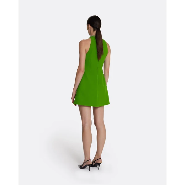 Safiyaa Dorella Short Dress in Verdant Green, view 3