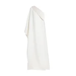 Safiyaa Eleonora Long Dress in Ivory - Safiyaa Dresses - Heavy Crepe Cape Gown - Shop at Coveti