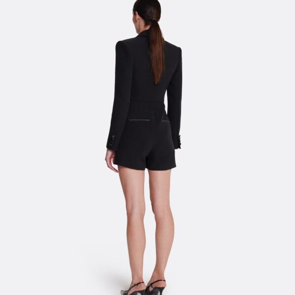 Safiyaa Emanuela Jumpsuit in Black - Safiyaa Jumpsuit - Heavy Crepe Cape Gown - Shop at Coveti