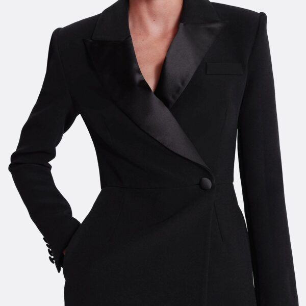 Safiyaa Emanuela Jumpsuit in Black - Safiyaa Jumpsuit - Heavy Crepe Cape Gown - Shop at Coveti