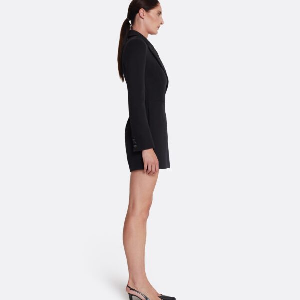 Safiyaa Emanuela Jumpsuit in Black - Safiyaa Jumpsuit - Heavy Crepe Cape Gown - Shop at Coveti