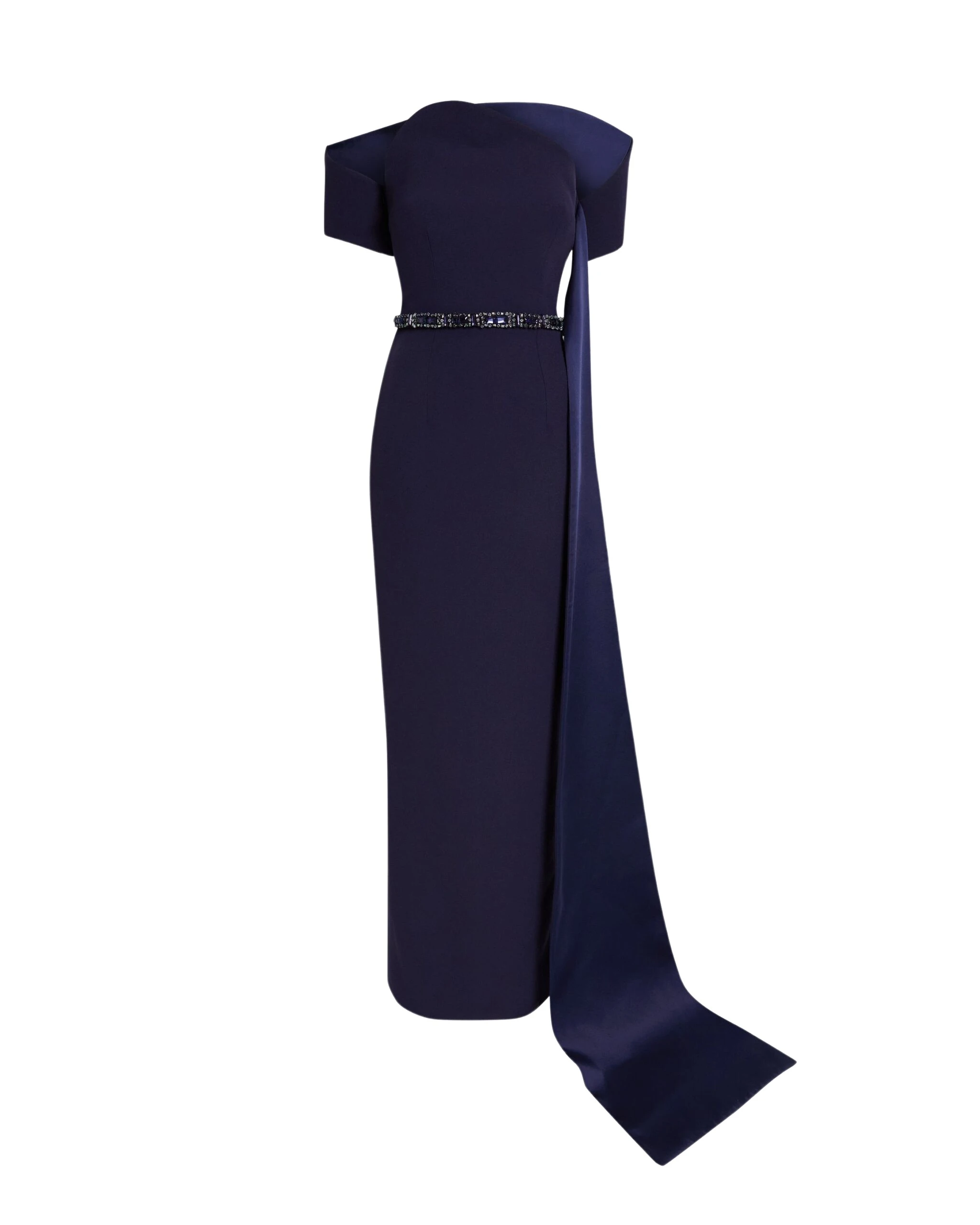Safiyaa-Giorgia-Long-Dress-in-Azurite-with-Multi-blues-Coveti-scaled61633_nobg Safiyaa Giorgia Long Dress in Azurite with Multi-blues - Safiyaa Dresses - Heavy Crepe Cape Gown - Shop at Coveti