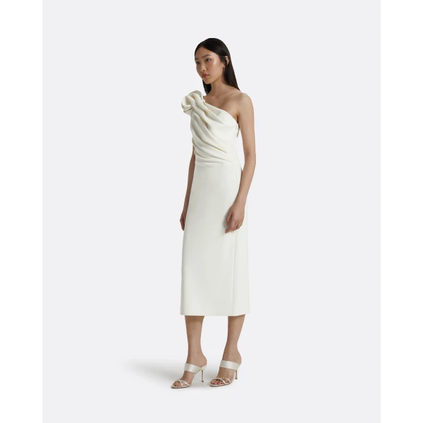 Safiyaa Granalle Ivory Midi Dress, view 5