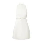 Safiyaa Jalie Ivory Mini Dress - Safiyaa Dresses - Heavy Crepe Cape Gown - Shop at Coveti