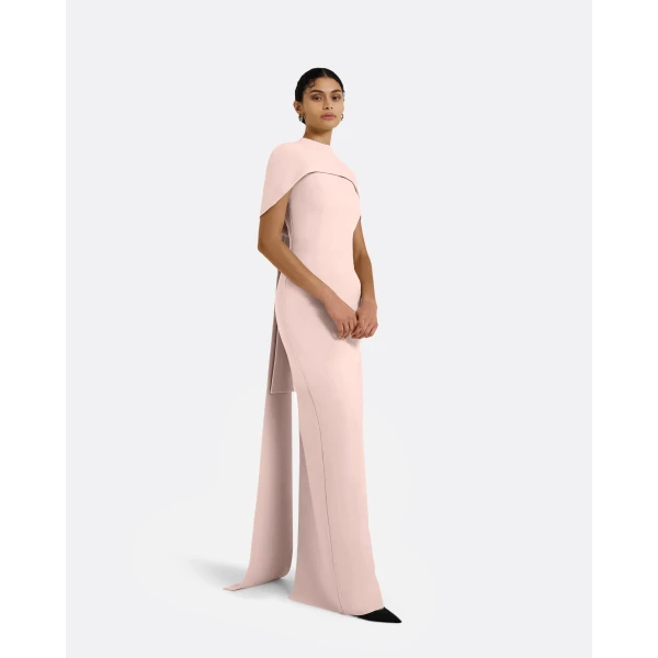 Safiyaa Kalika Long Dress in Pale Pink, view 5