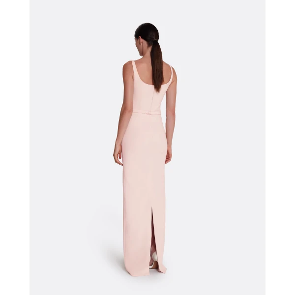Safiyaa Kristena Long Dress in Pale Pink, view 3