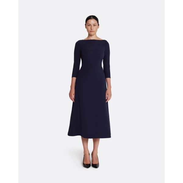 Safiyaa Luciana Midi Dress in Azurite, view 2