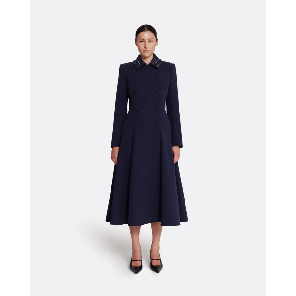 Safiyaa Lucilla Jacket in Azurite with Multi-blues, view 2