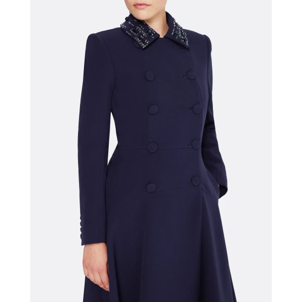 Safiyaa Lucilla Jacket in Azurite with Multi-blues, view 4