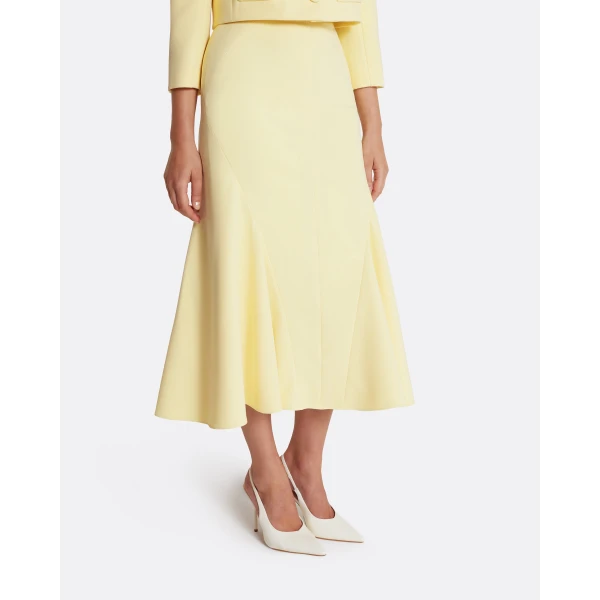 Safiyaa Marialuisa Skirt in Pale Yellow, view 4