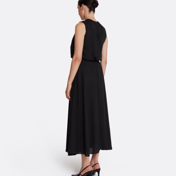 Safiyaa Miwa Skirt in Black - Safiyaa Skirts - Heavy Crepe Cape Gown - Shop at Coveti