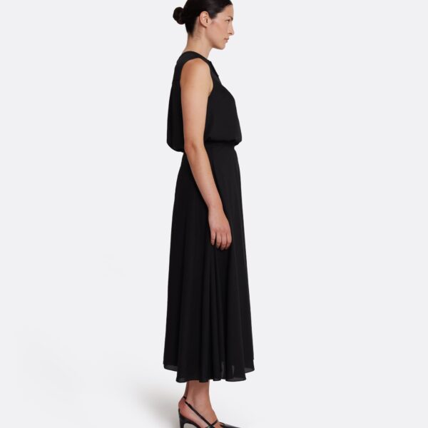 Safiyaa Miwa Skirt in Black - Safiyaa Skirts - Heavy Crepe Cape Gown - Shop at Coveti