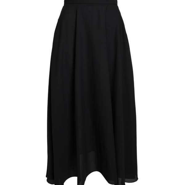 Safiyaa Miwa Skirt in Black - Safiyaa Skirts - Heavy Crepe Cape Gown - Shop at Coveti