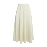 Safiyaa Miwa Skirt in Eggshell - Safiyaa Skirts - Heavy Crepe Cape Gown - Shop at Coveti