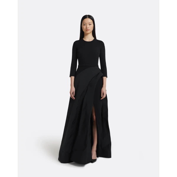 Safiyaa Nala Long Dress in Black, view 2