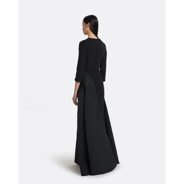 Safiyaa Nala Long Dress in Black, view 3