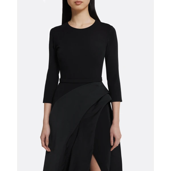 Safiyaa Nala Long Dress in Black, view 4