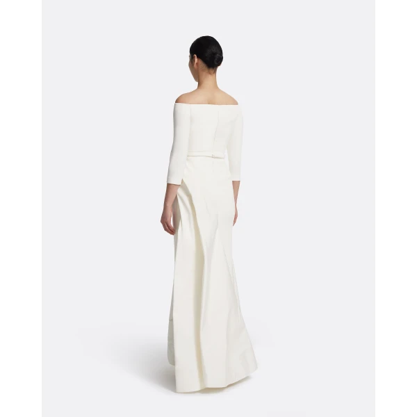 Safiyaa Nila Long Dress in Ivory, view 3