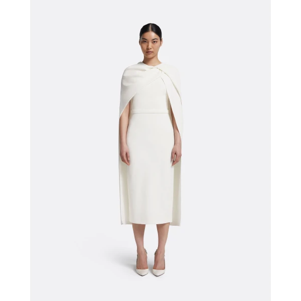 Safiyaa Oria Midi Dress in Ivory, view 2