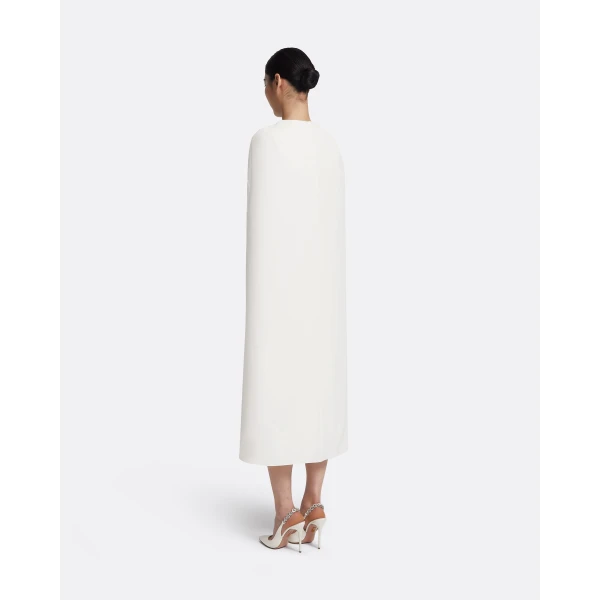 Safiyaa Oria Midi Dress in Ivory with Crystal, view 3