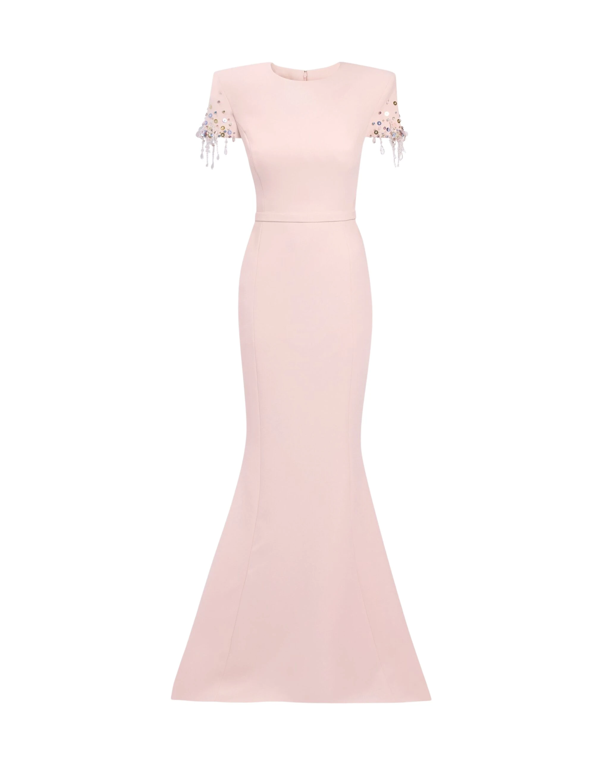 Safiyaa-Parker-Long-Dress-Long-in-Pale-Pink-with-Multi-pastel-Coveti-scaled50331_nobg Safiyaa Parker Long Dress Long in Pale Pink with Multi-pastel - Safiyaa Dresses - Heavy Crepe Cape Gown - Shop at Coveti