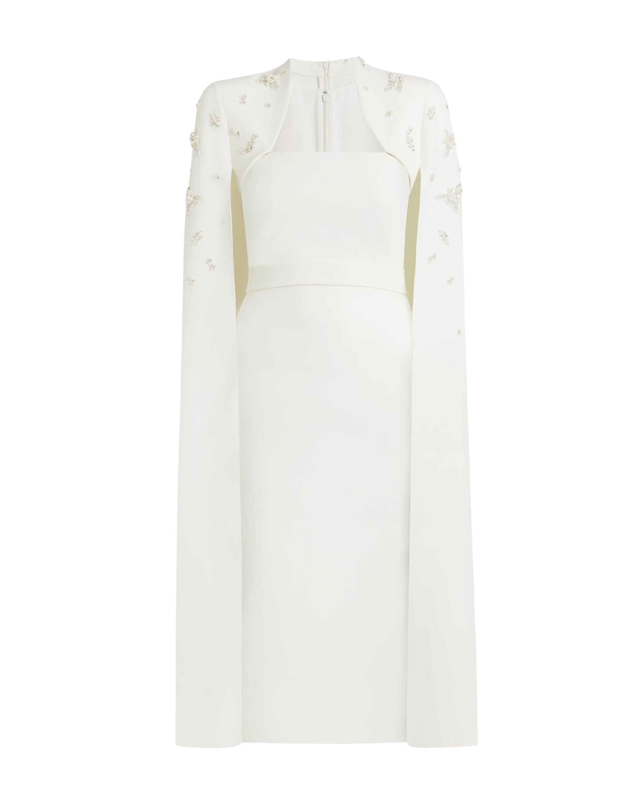 Safiyaa-Roni-Ivory-Dress-Coveti-scaled55121_nobg Safiyaa Roni Ivory Dress - Safiyaa Dresses - Heavy Crepe Cape Gown - Shop at Coveti