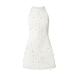 Safiyaa Rosmand Ivory Short Dress - Safiyaa Dresses - Heavy Crepe Cape Gown - Shop at Coveti