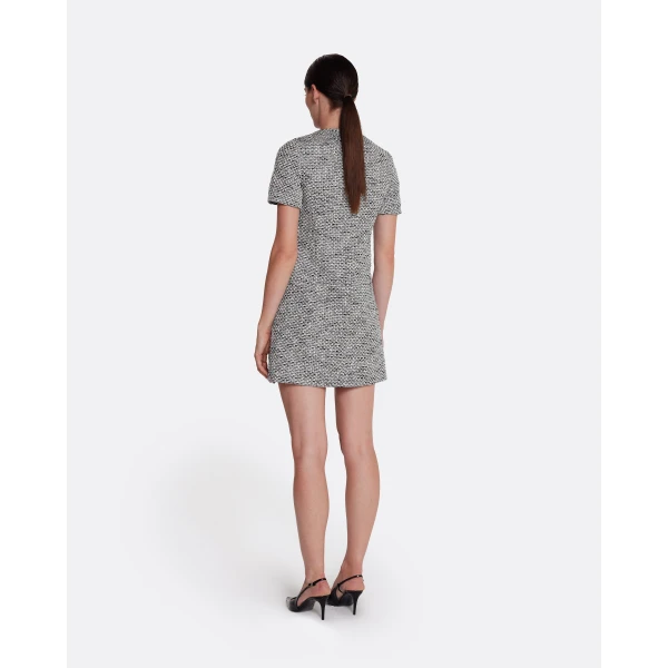 Safiyaa Virna Short Dress in Greyscale, view 3