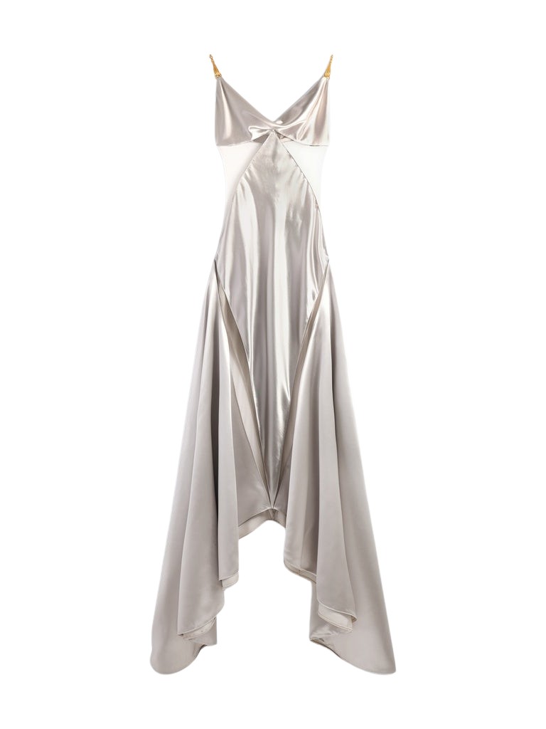 Schiaparelli Bias Cut Jewelled Straps Slip Dress