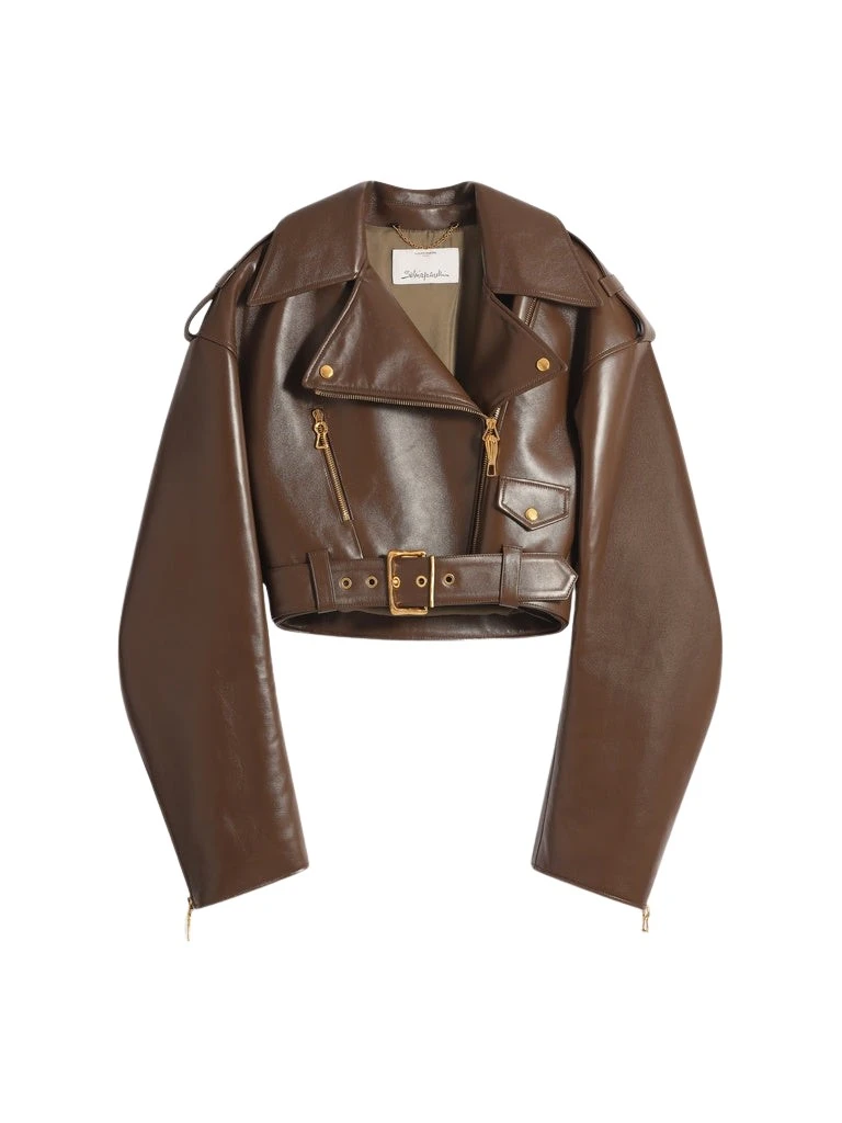 Schiaparelli-Biker-Jacket76999_nobg Schiaparelli Biker Jacket Jackets in Schiaparelli Authentic Luxury Fashion at Coveti
