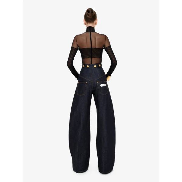 Schiaparelli Body Double Mesh Bodysuit in Schiaparelli Authentic Luxury Fashion at Coveti
