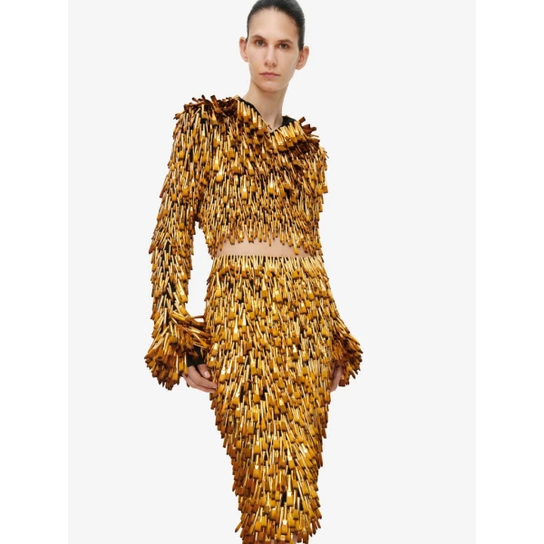 Schiaparelli Brush Pencil Skirt Skirts in Schiaparelli Authentic Luxury Fashion at Coveti