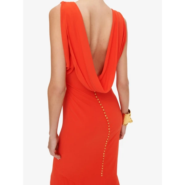 Schiaparelli Cowl Backless Dress Dresses in Schiaparelli Authentic Luxury Fashion at Coveti