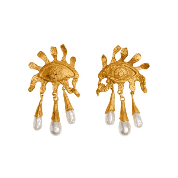 Schiaparelli Eye And Teardrops Earrings