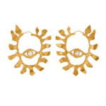 Schiaparelli Eye Hoop Earrings