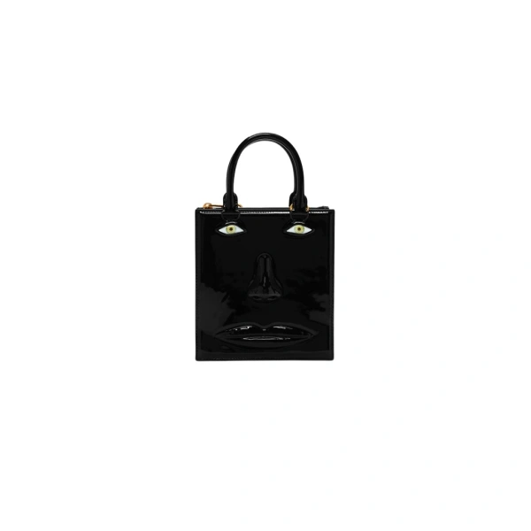 Face Bag in Black Patent