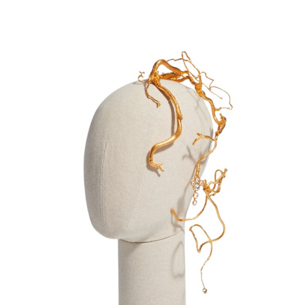 Schiaparelli Hazelnut And Rhinestone Headband