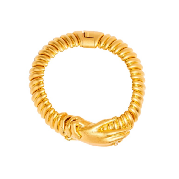 Schiaparelli Intertwined Hands Necklace
