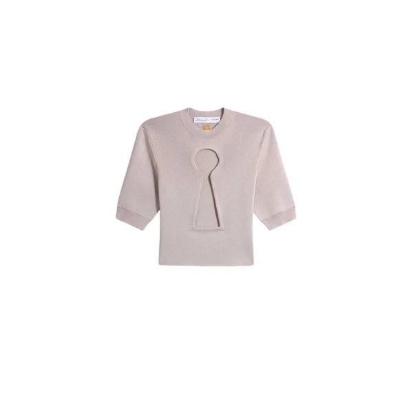 Schiaparelli Keyhole Top Tops in Schiaparelli Authentic Luxury Fashion at Coveti