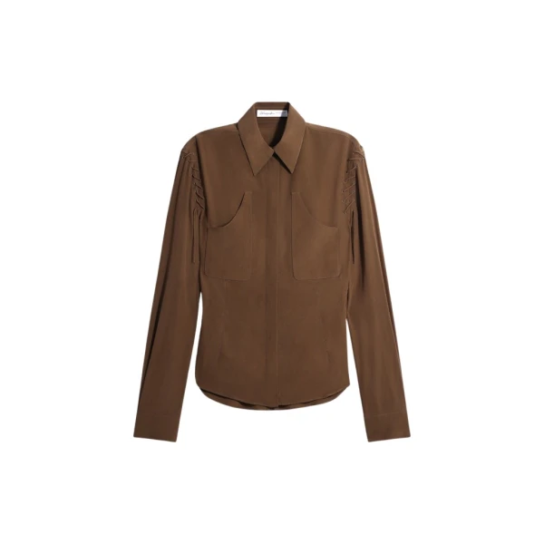 Schiaparelli Lace-Up Shirt Tops in Schiaparelli Authentic Luxury Fashion at Coveti