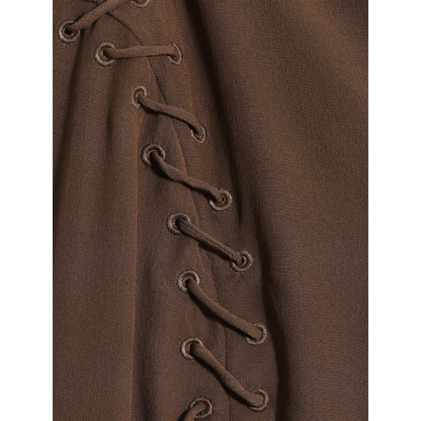 Schiaparelli Lace-Up Shirt Tops in Schiaparelli Authentic Luxury Fashion at Coveti