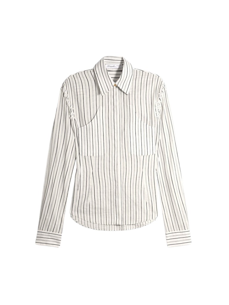 Schiaparelli Lace-Up Shirt Tops in Schiaparelli Authentic Luxury Fashion at Coveti