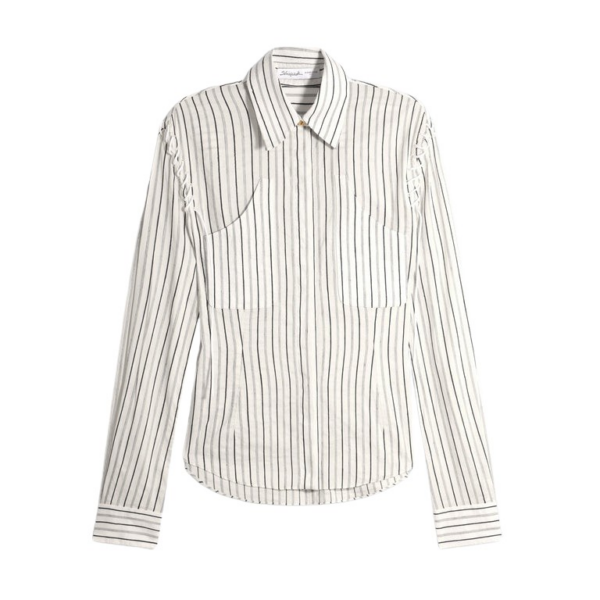Schiaparelli Lace-Up Shirt Tops in Schiaparelli Authentic Luxury Fashion at Coveti