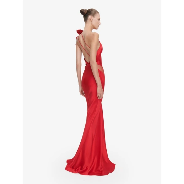 Schiaparelli Long Asymmetrical Backless Dress Dresses in Schiaparelli Authentic Luxury Fashion at Coveti