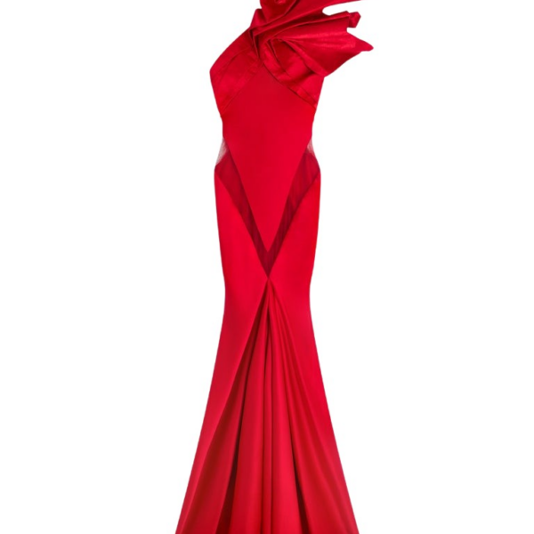 Schiaparelli Long Asymmetrical Backless Dress Dresses in Schiaparelli Authentic Luxury Fashion at Coveti